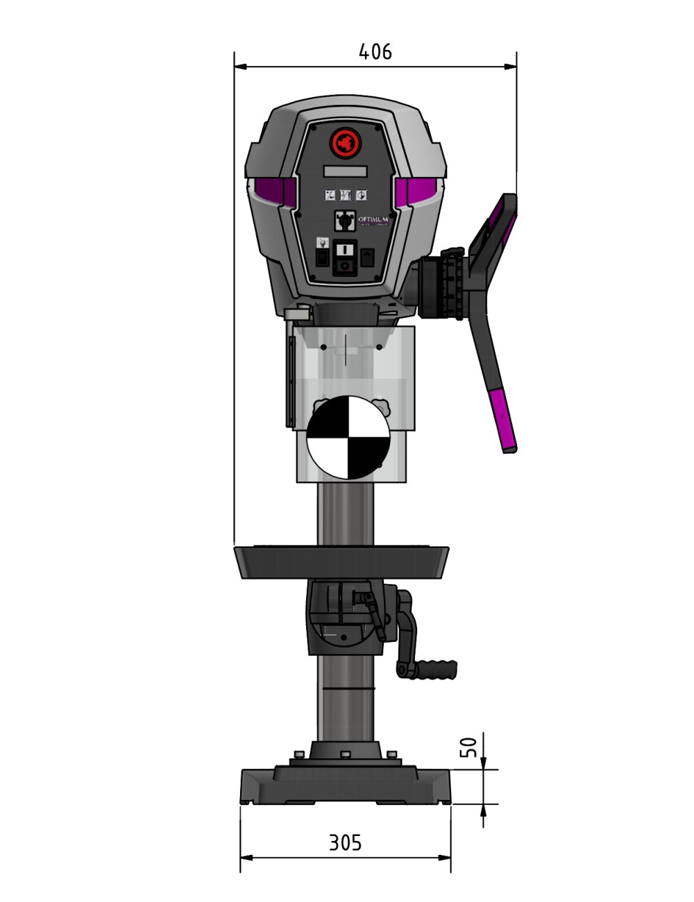 Taladro de Columna y Sobremesa  DP 26-T - 230V