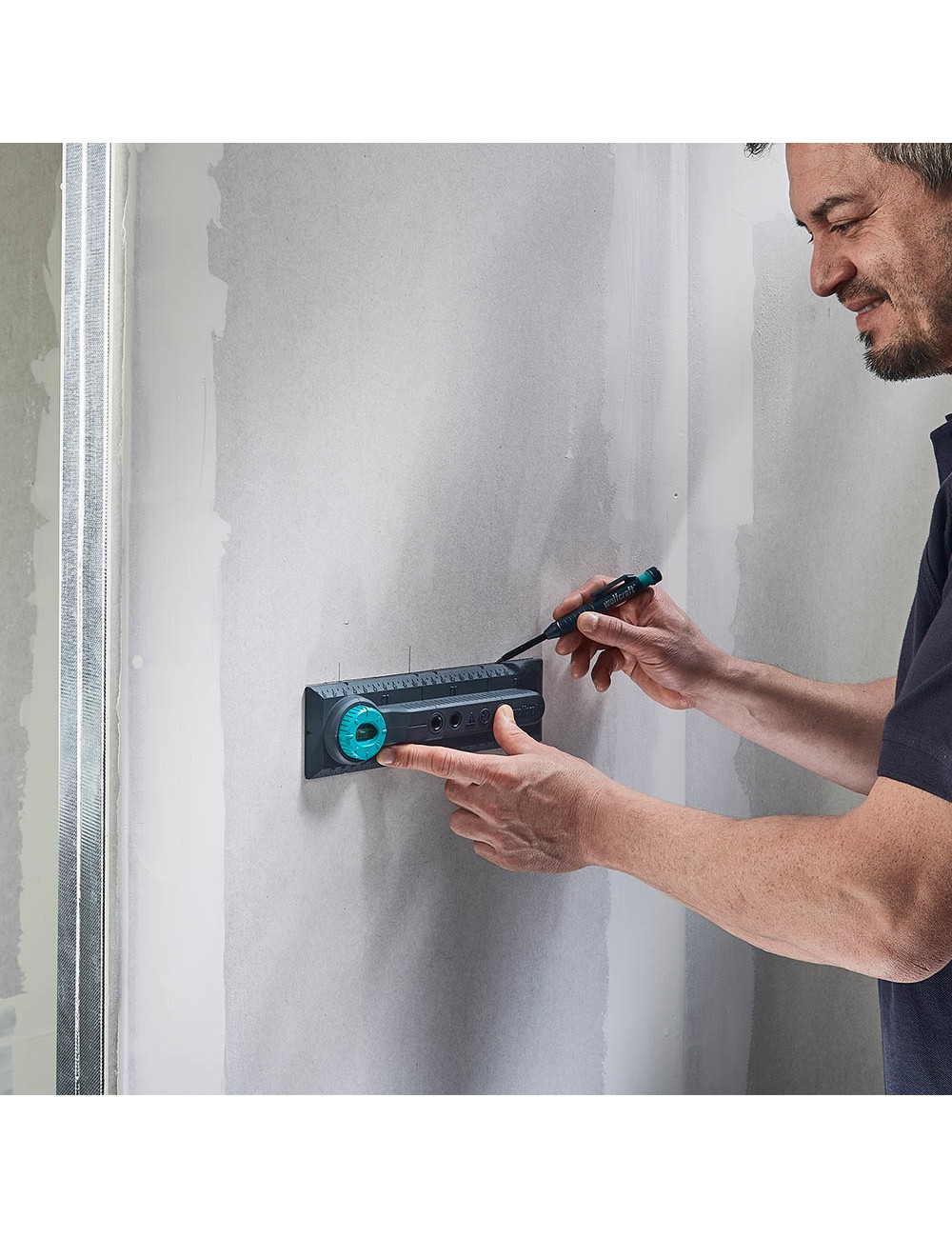 Plantilla de perforación electricidad, para medidas de 71 y 91 mm