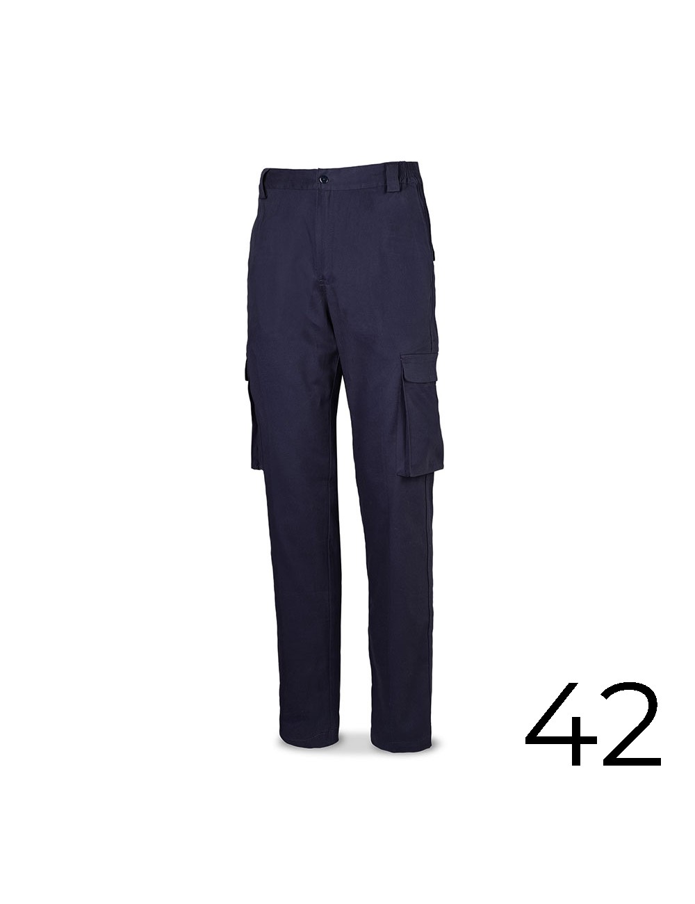 Pantalón strech 98% algodon 2% elastano 240g. azul marino talla 42 588pbsam/42