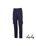 Pantalón strech 98% algodon 2% elastano 240g. azul marino talla 44 588pbsam/44