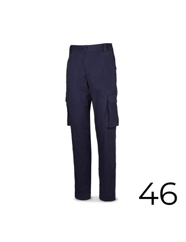 Pantalón strech 98% algodon 2% elastano 240g. azul marino talla 46 588pbsam/46