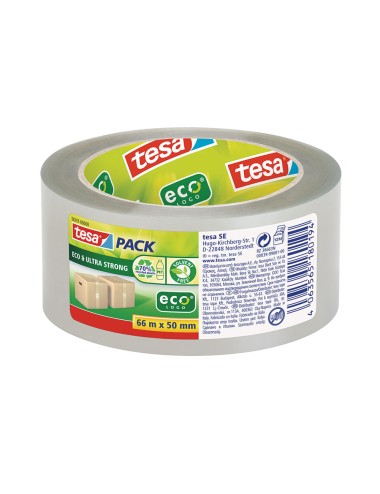 Cinta de embalar transparente ecológica 50 mm x 66 m