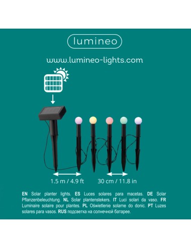 Estaca solar con forma sembradora