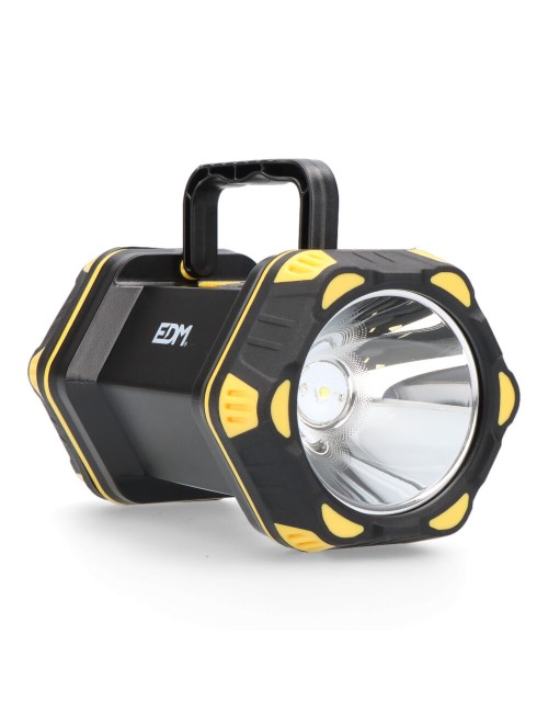 Linterna led de mano titan guard, recargable, 3 puntos de luz