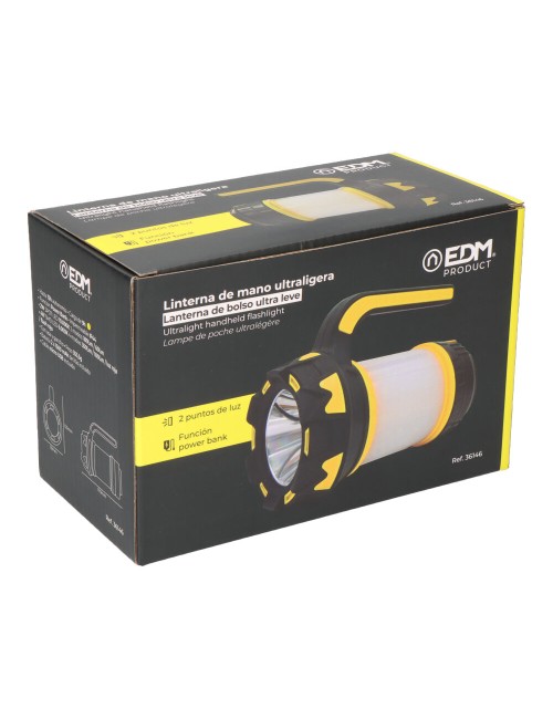 Linterna de mano ultraligera led recargable 4w