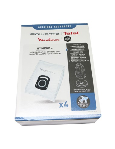 Bolsa de recambio para aspirador rowenta, tefal