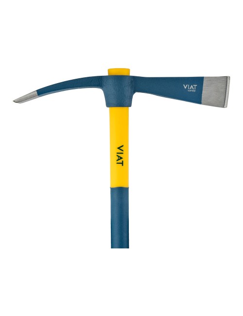 Alcotana hacha-pala con mango de fibra bimaterial para golpeo y picado de paredes. vt932 viat