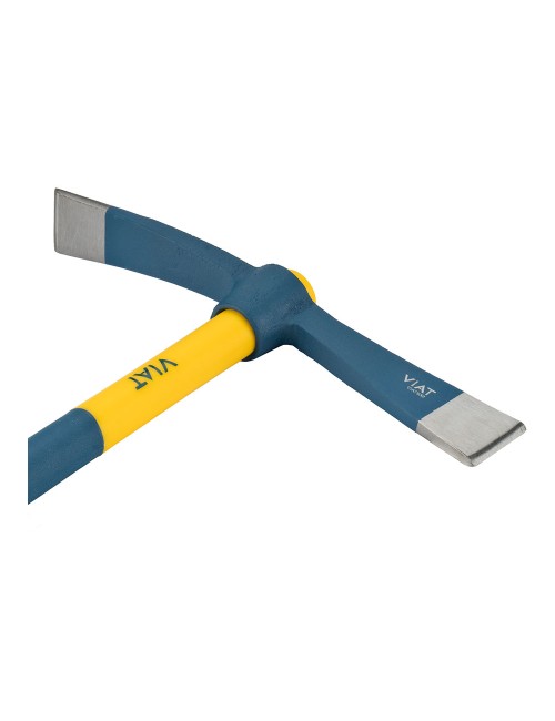 Alcotana hacha-pala con mango de fibra bimaterial para golpeo y picado de paredes. vt932 viat