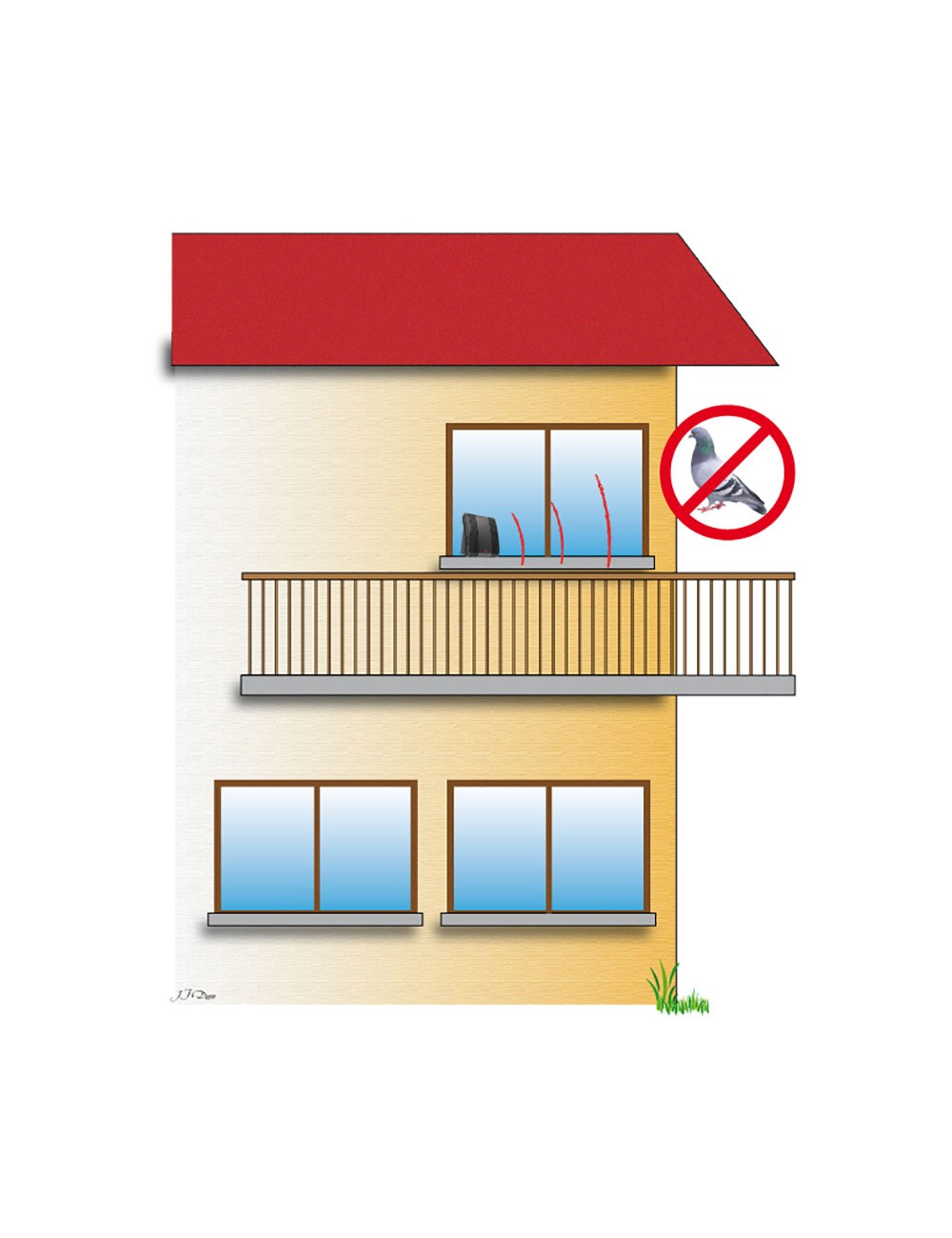 Ahuyentador sonoro especial para palomas weitech