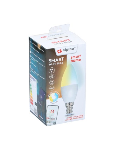 Bombilla inteligente vela e14 4.9 w 470 lm 2700-6500 k luz blanca