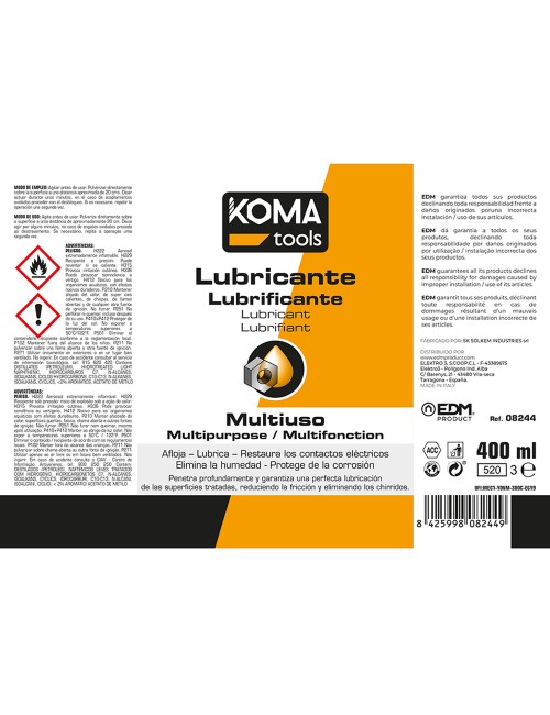 Lubricante multiusos spray 400 ml