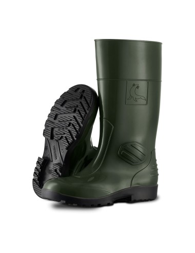 Bota de agua con seguridad s5 src color verde y negro talla 43