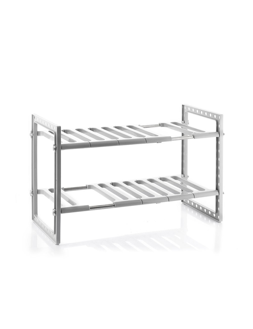 Estantería extensible de 2 estantes para fregadero shibblek 37,5 - 66,5 cm