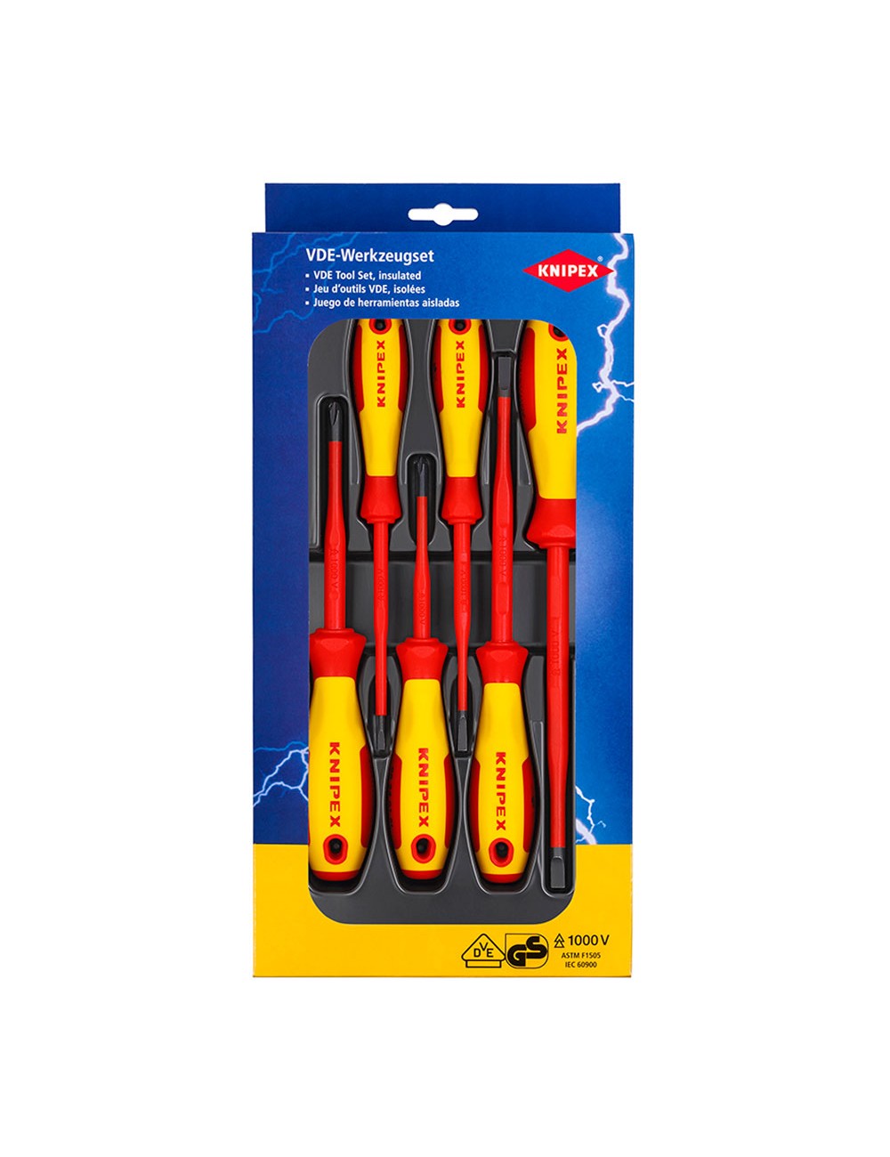 Destornilladores vde, 6 piezas