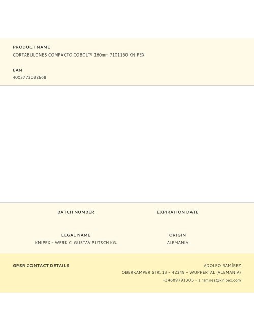 Cortabulones compacto cobolt® 160 mm