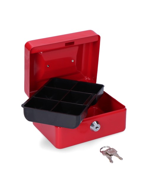 Caja de caudales cfc09 152x118x80mm rojo m13392 micel
