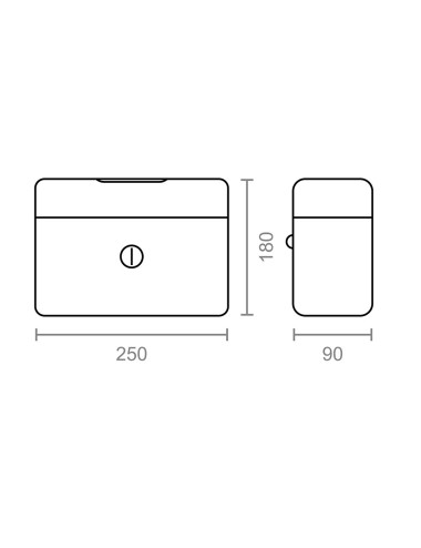 Caja de caudales cfc09 250x180x90mm azul m13397 micel