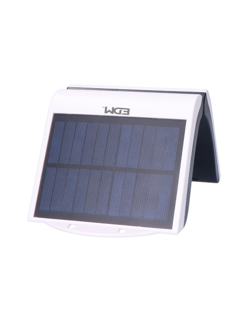 Aplique solar 2w 220lm 6.500k con sensor color blanco edm