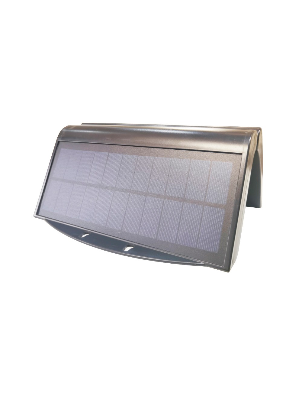 Aplique solar 6w 430lm 6.500k con sensor, color negro