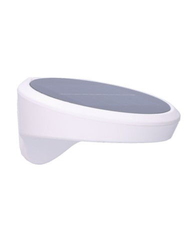 Aplique solar 2w 200lm 6500k con sensor color blanco edm