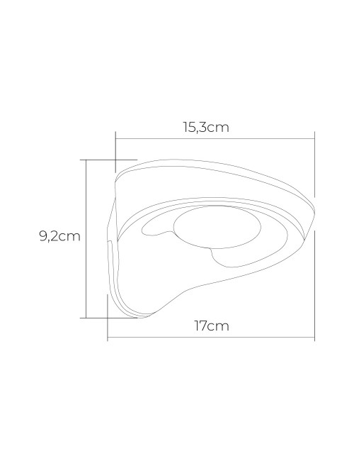 Aplique solar 2w 200lm 6500k con sensor color blanco edm
