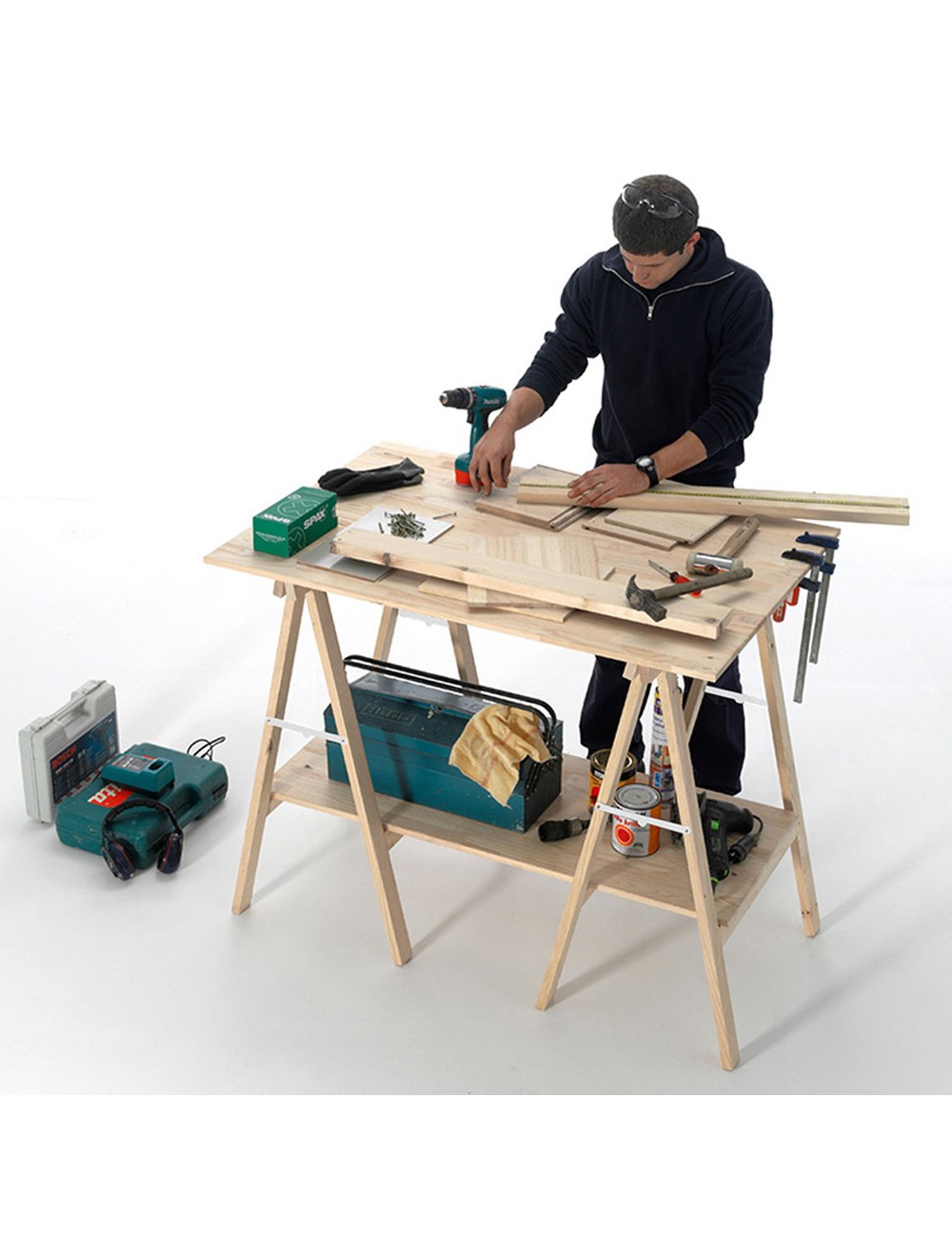 Caballete pino pro 1 metro sección 50x23mm astigarraga