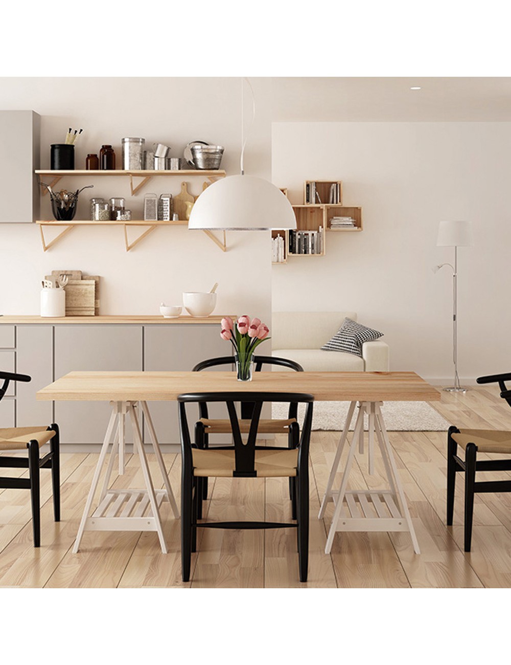 Caballete architect pino macizo blanco astigarraga