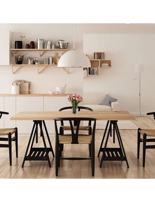 Caballete architect pino macizo negro astigarraga