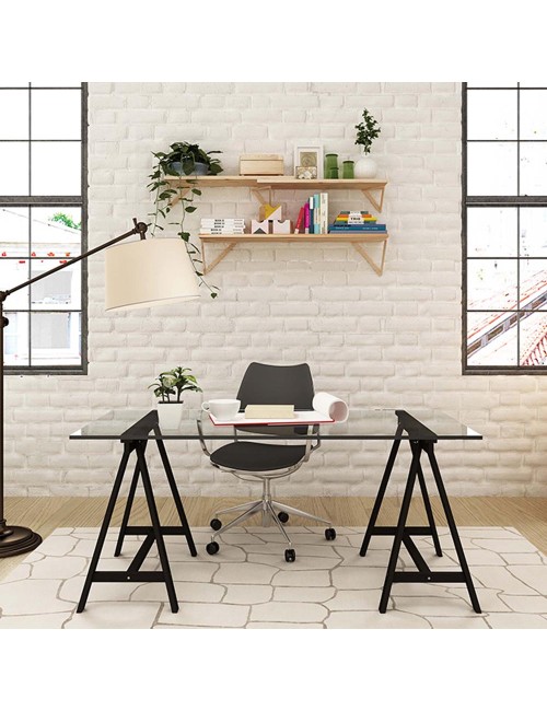 Caballete architect pino macizo negro astigarraga