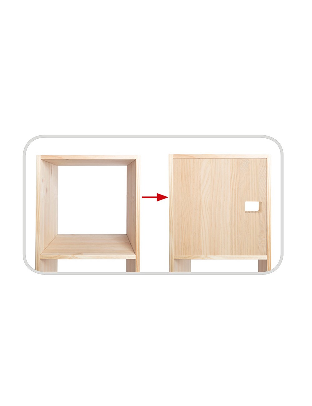 Puerta para la serie dinamic de pino macizo astigarraga