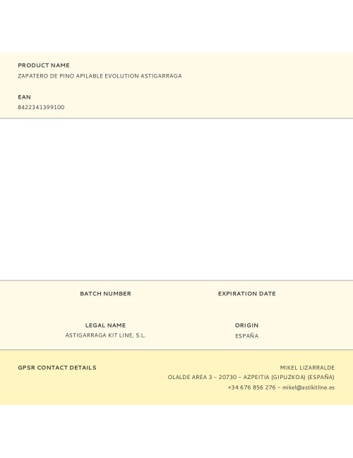 Zapatero de pino apilable evolution astigarraga