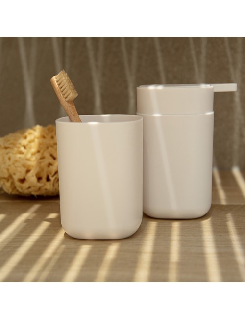 Vaso para cepillo de dientes davos blanco mate