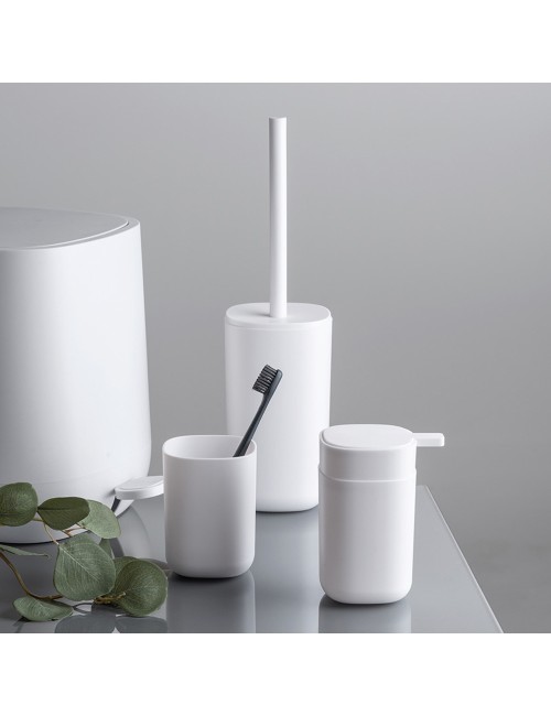 Vaso para cepillo de dientes davos blanco mate