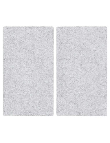 Placas cobertoras de vidrio transparente 30 x 52 cm, 2 uds