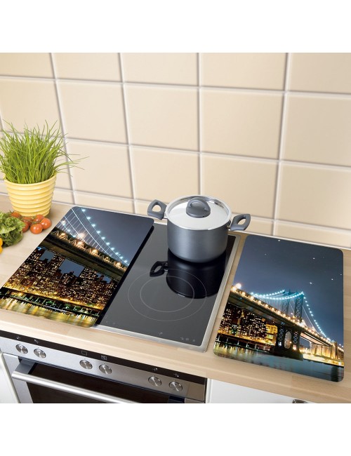Placas cobertoras de vidrio brooklyn bridge 30 x 52 cm, 2 uds