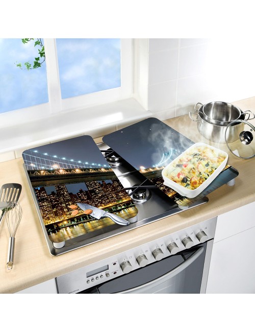 Placas cobertoras de vidrio brooklyn bridge 30 x 52 cm, 2 uds