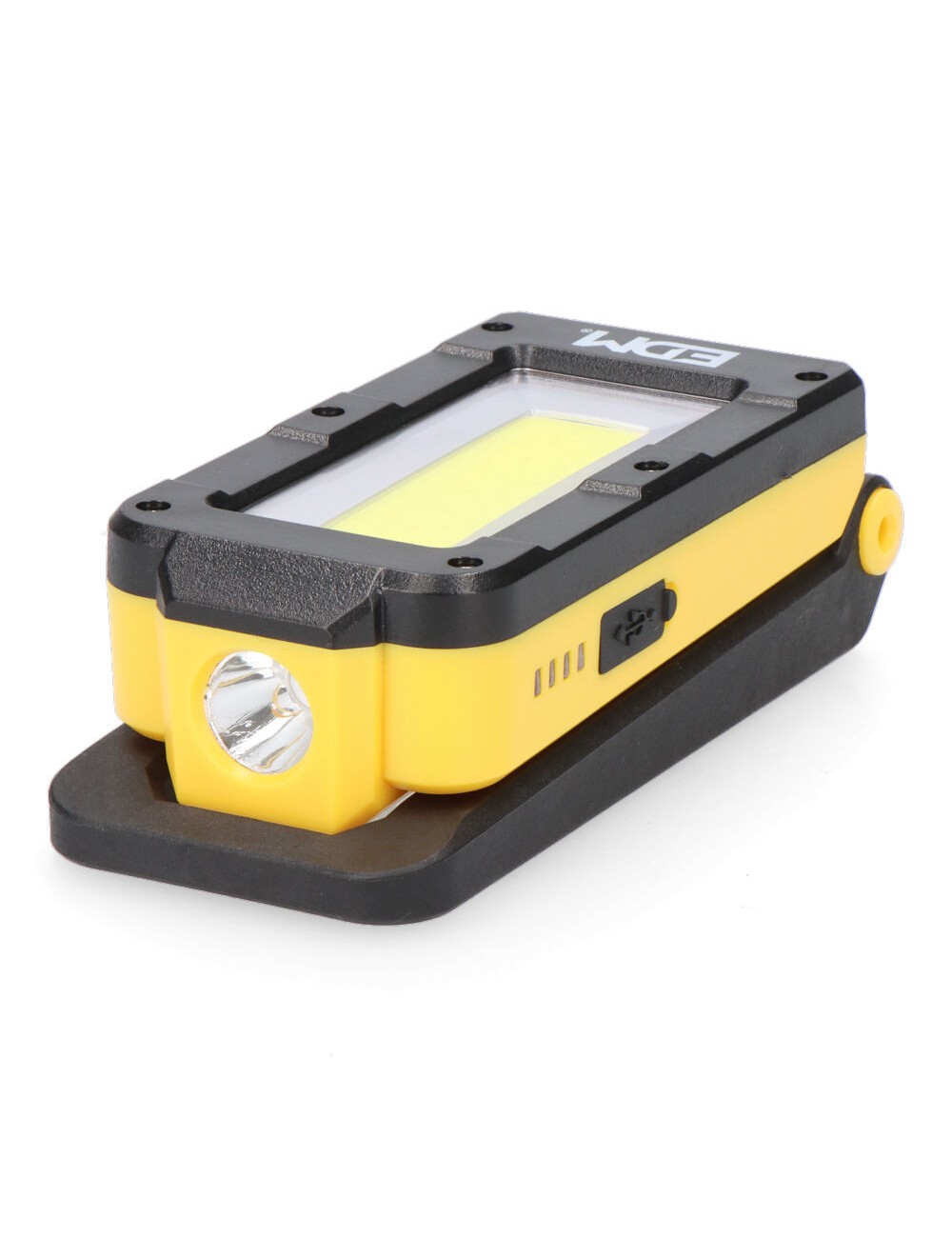 Linterna de trabajo led recargable con base basculante