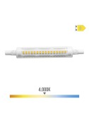 Bombilla lineal led 118mm r7s 9w 1250lm 4000k luz dia ø1,6x11,8cm edm
