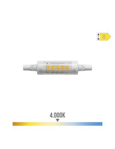 Bombilla lineal led 78mm r7s 5.5w 780lm 4000k luz dia ø1,6x7,8cm edm