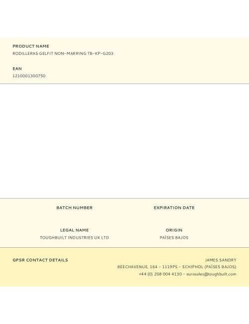 Rodilleras gelfit non-marring tb-kp-g203