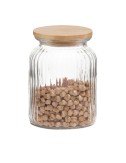 Bote de cocina de vidrio + bambú 1000 ml