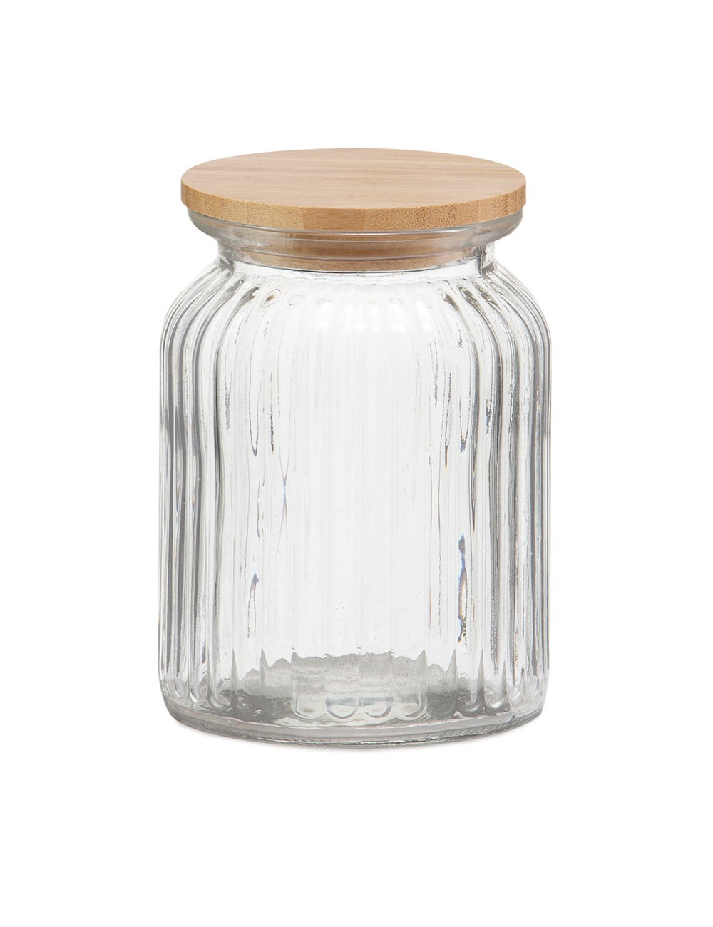 Bote de cocina de vidrio + bambú 1000 ml