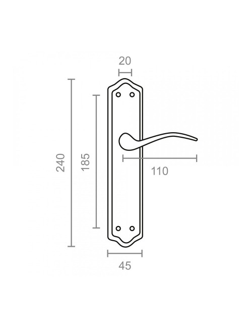 Juego de manillas 1777 latonado