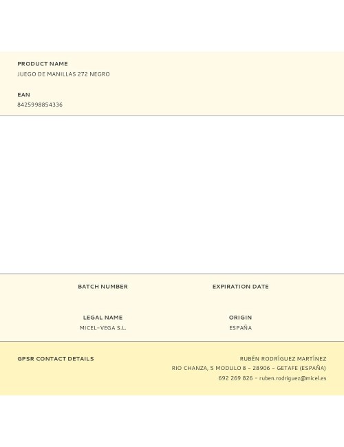 Juego de manillas 272 negro