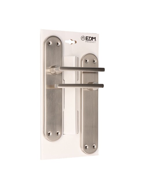 Blister juego de manillas 606 niquel satinado edm