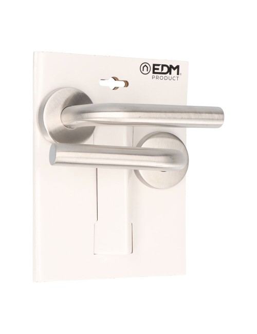 Juego roseta l curva 575 inox.