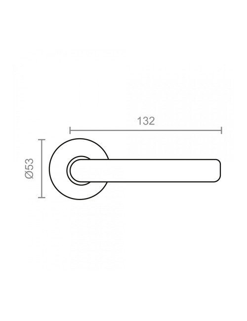 Juego roseta l curva 575 inox.
