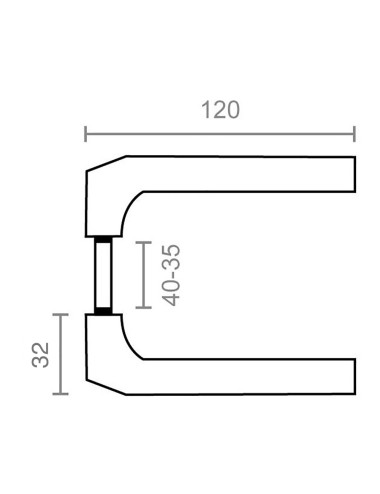Juego manilla 702 aluminio blanco