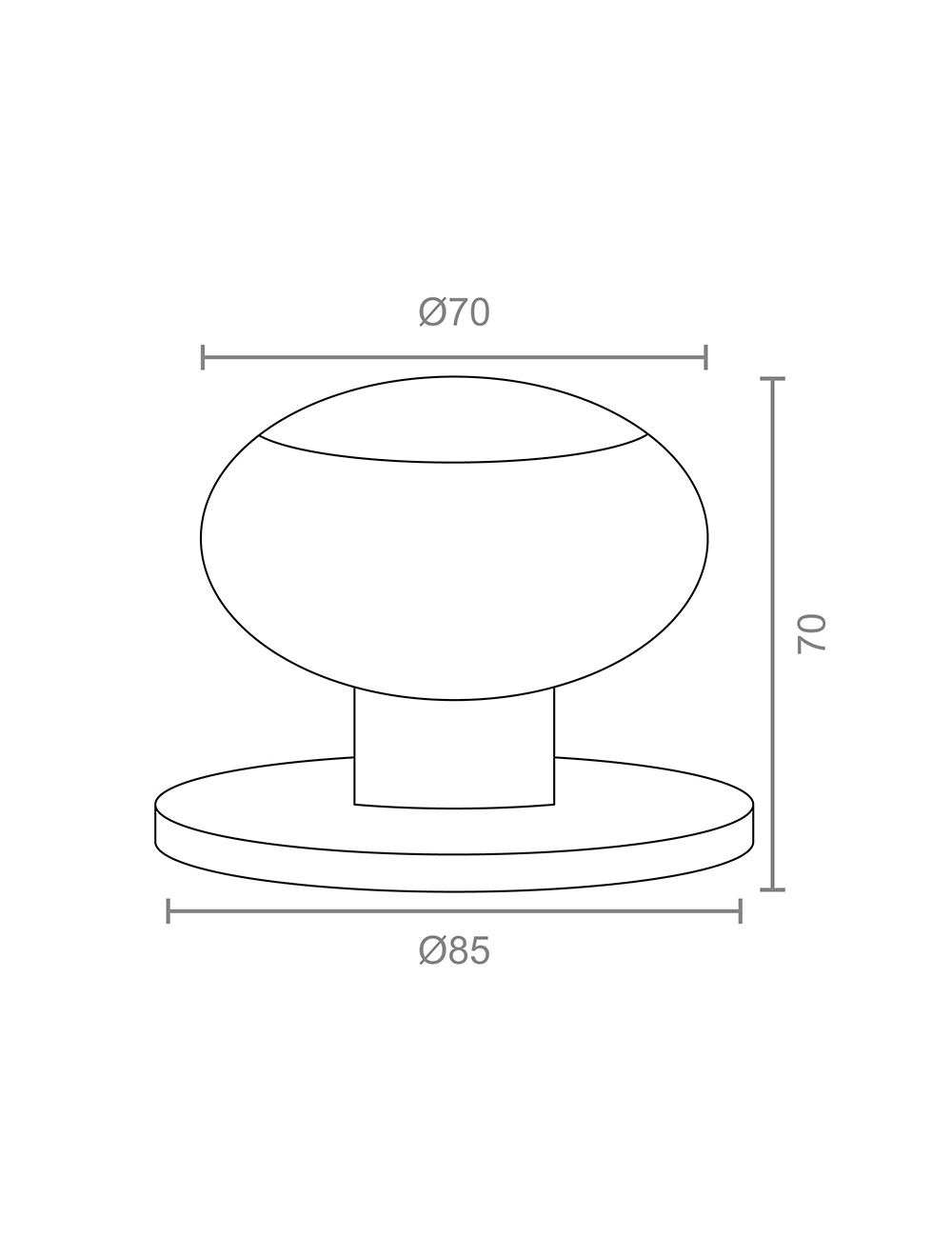 Blister pomo puerta aros pp01 70mm lp micel