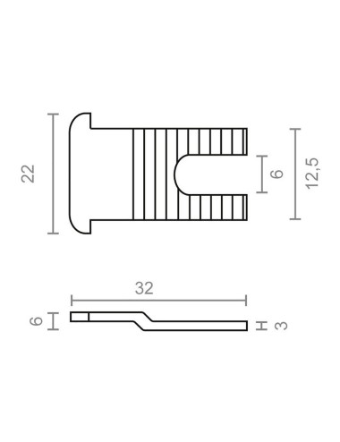 Cerradero lengüeta 6818-22 zincado